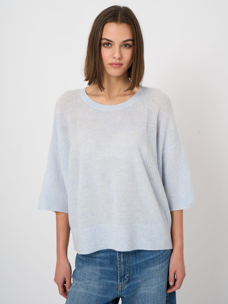Oversized organic cashmere sweater image number 1