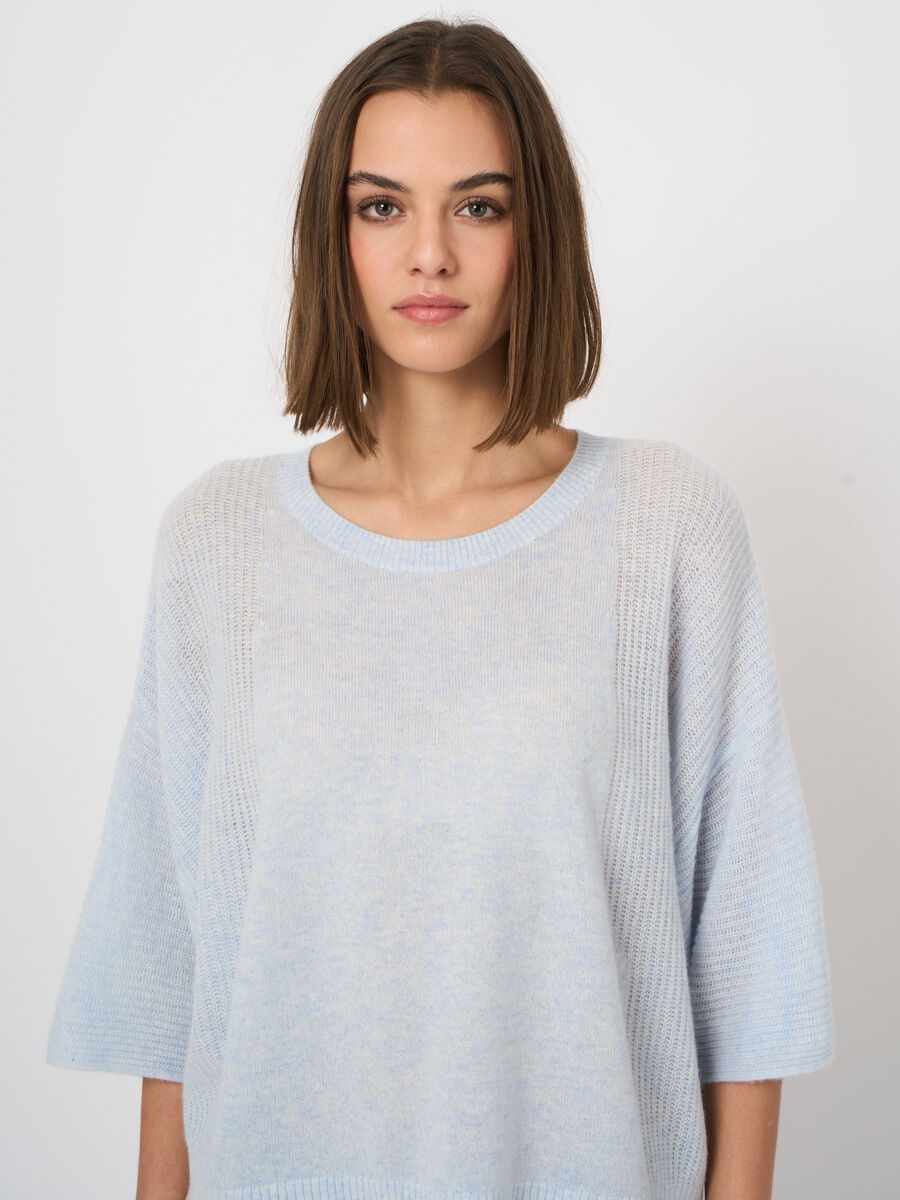 Oversized organic cashmere sweater image number 2