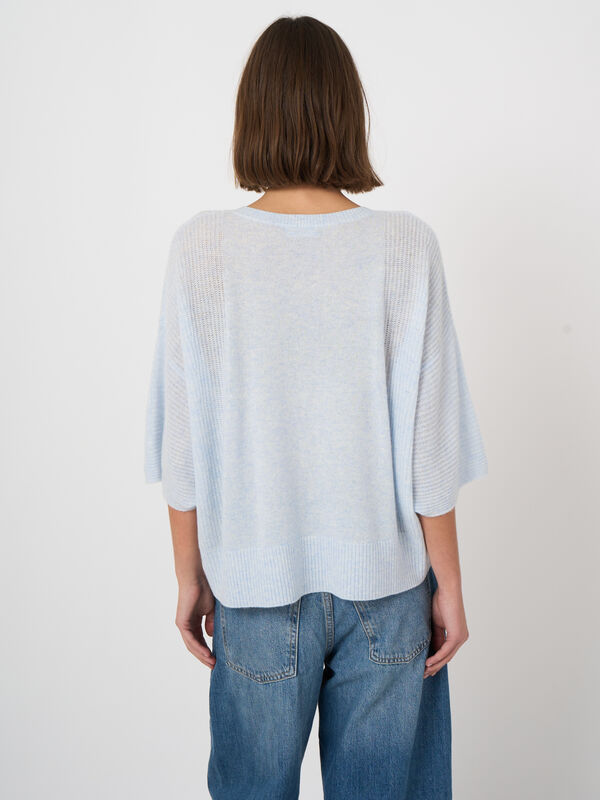 Oversized organic cashmere sweater image number 6