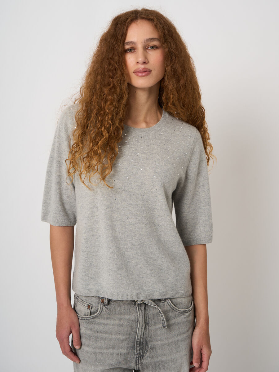 Pull en cachemire bio l&eacute;ger, coupe ample, d&eacute;tails hotfix image number 2