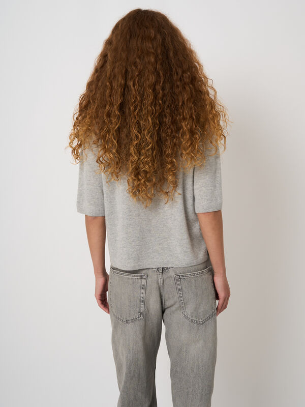 Biologische cashmere trui met subtiele hotfix image number 6