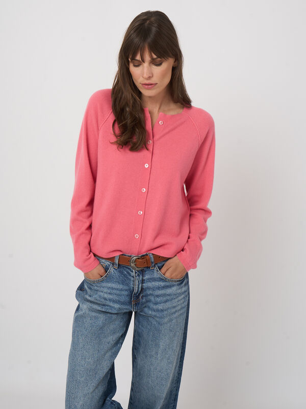 Cashmere raglan cardigan image number 0