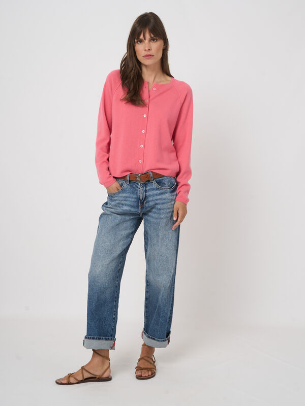 Cashmere raglan cardigan image number 1