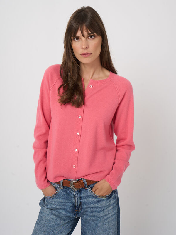 Cashmere raglan cardigan image number 2