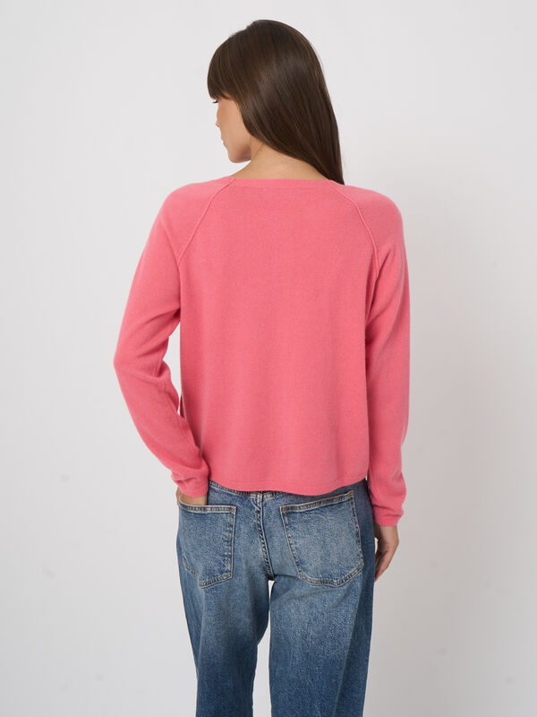Cashmere raglan cardigan image number 4