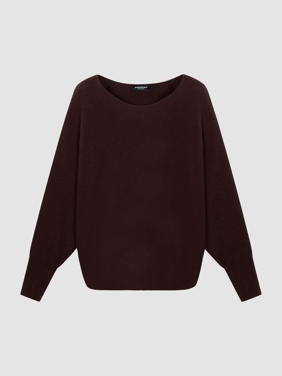 Leichter Kaschmirpullover mit Fledermaus&auml;rmeln image number 0