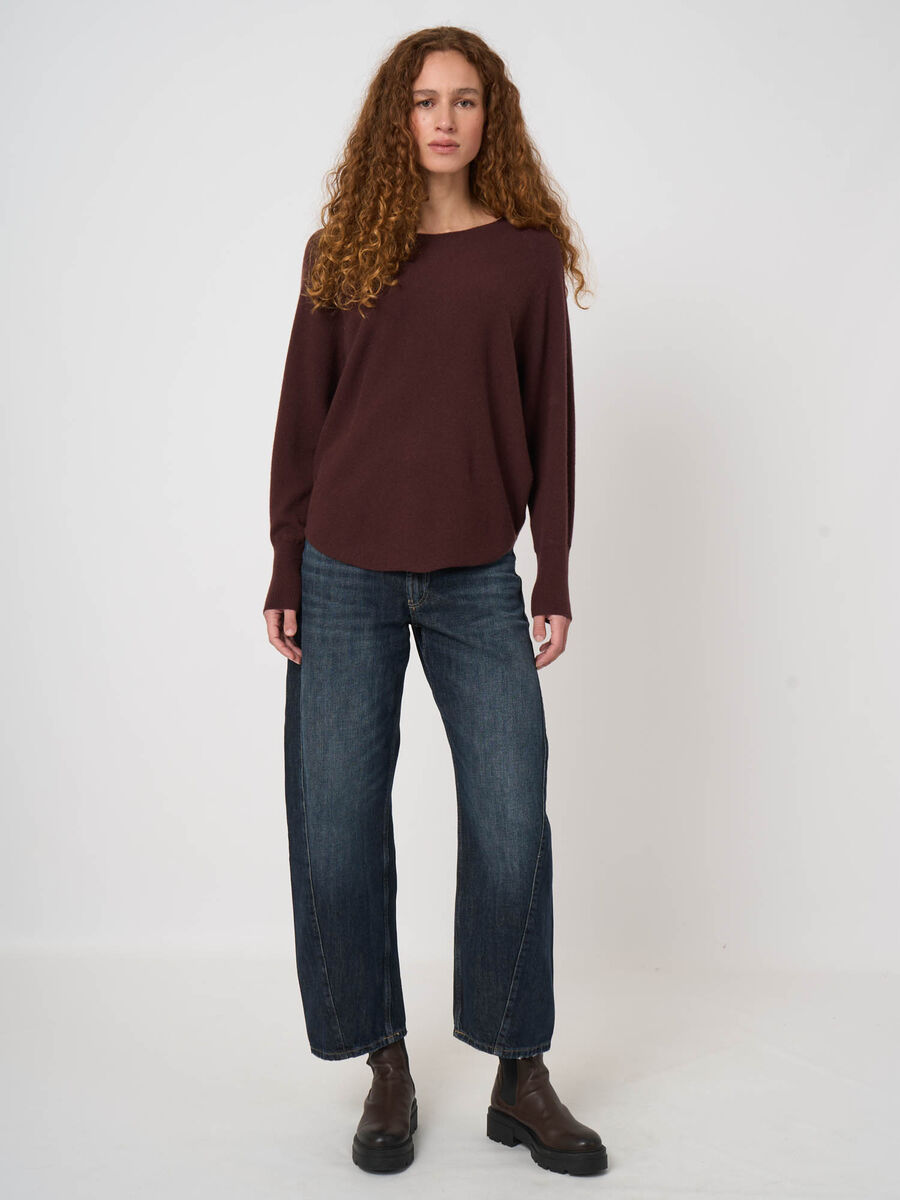Leichter Kaschmirpullover mit Fledermaus&auml;rmeln image number 1