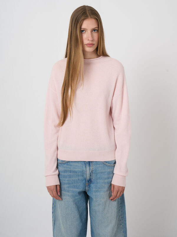 Kurzer Kaschmirpullover mit Stehkragen image number 0