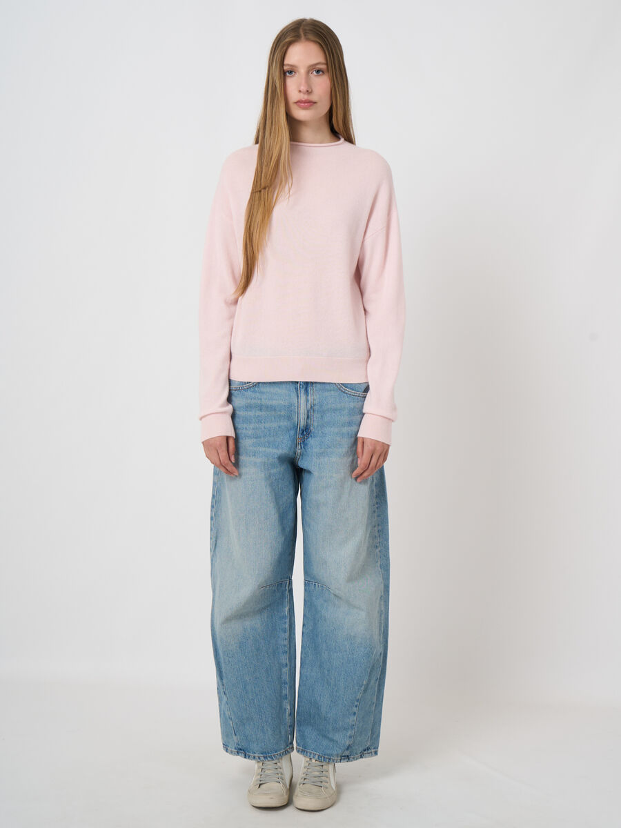 Kurzer Kaschmirpullover mit Stehkragen image number 2