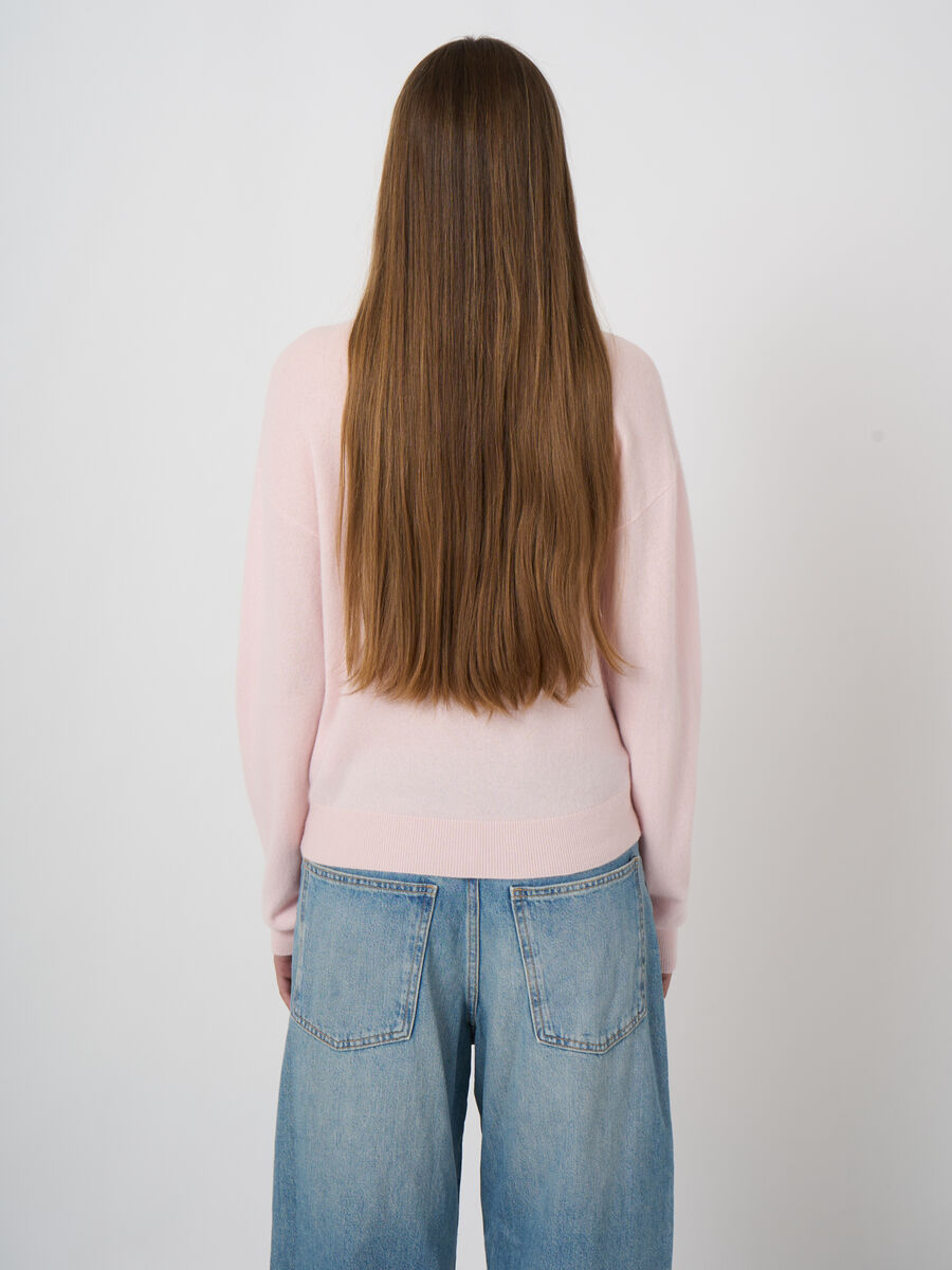 Kurzer Kaschmirpullover mit Stehkragen image number 3