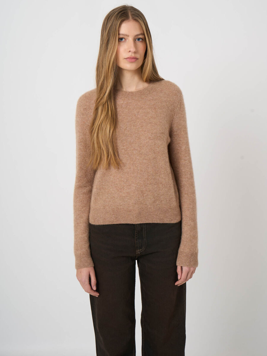 Cashmere-Silk Sweater with Soft Brushed Look image number 1
