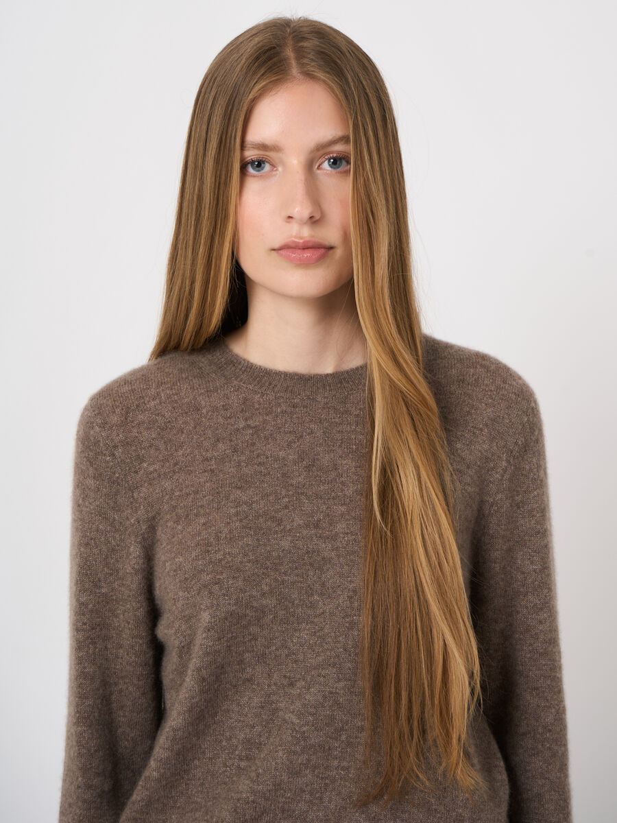 Cashmere-Silk Sweater with Soft Brushed Look image number 1