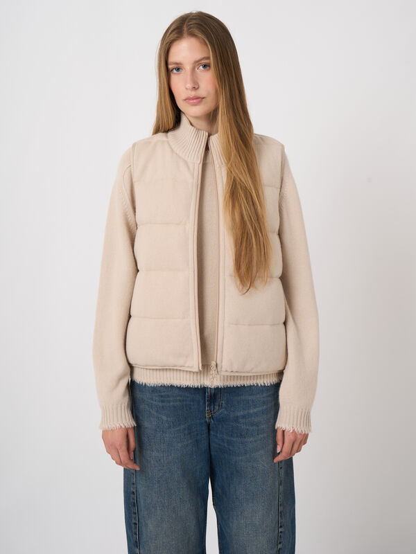 Reversible Cashmere-Wool Down Vest image number 0