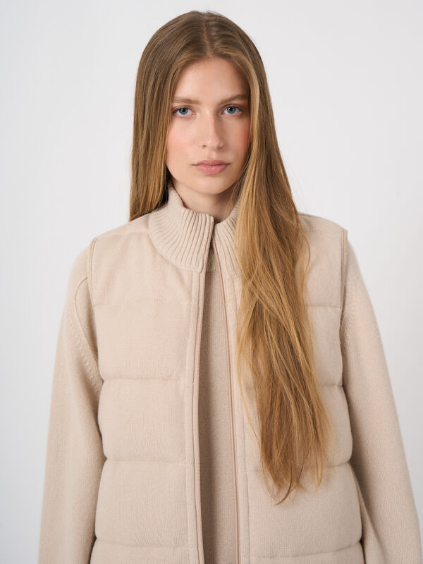 Reversible Cashmere-Wool Down Vest image number 2