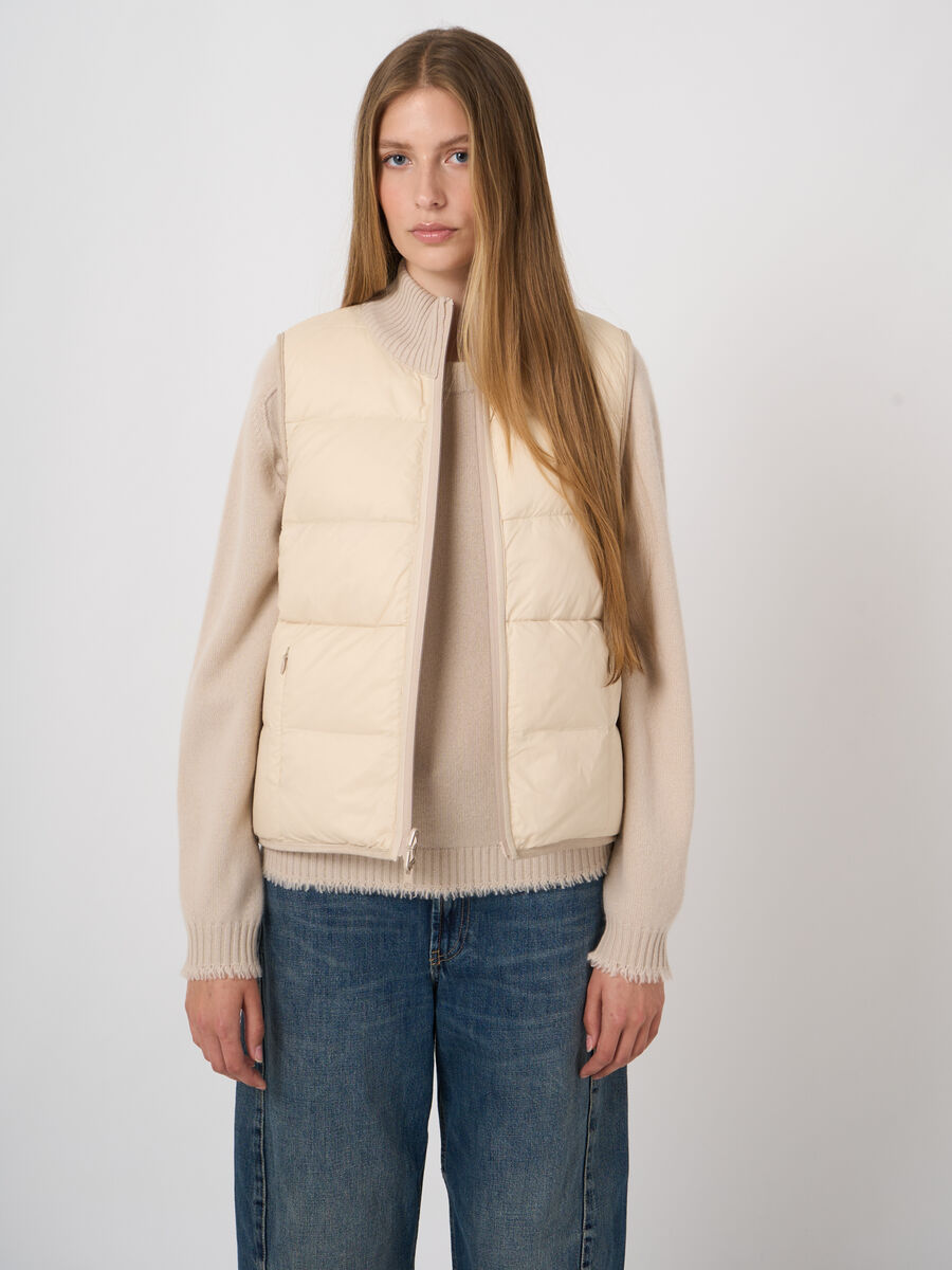 Reversible Cashmere-Wool Down Vest image number 6