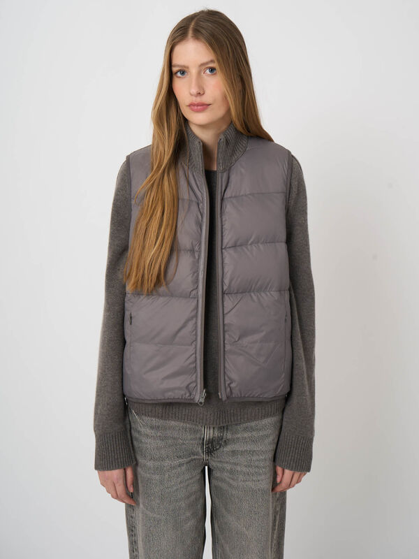 Keerbaar kasjmier-wol donsgilet image number 7