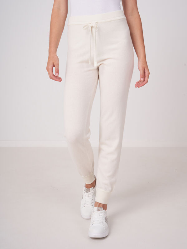 Knitted jogging cashmere blend lounge pants image number 3