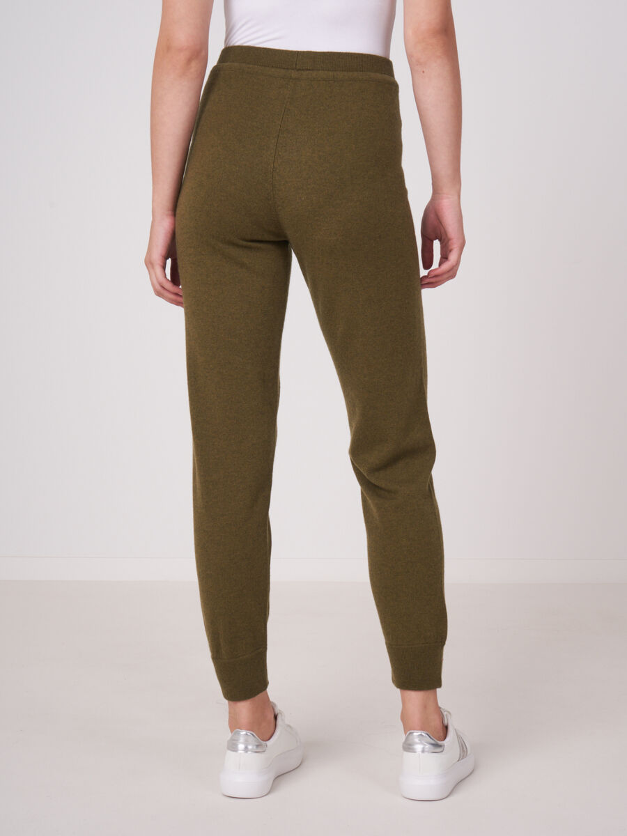 Knitted jogging cashmere blend lounge pants image number 1