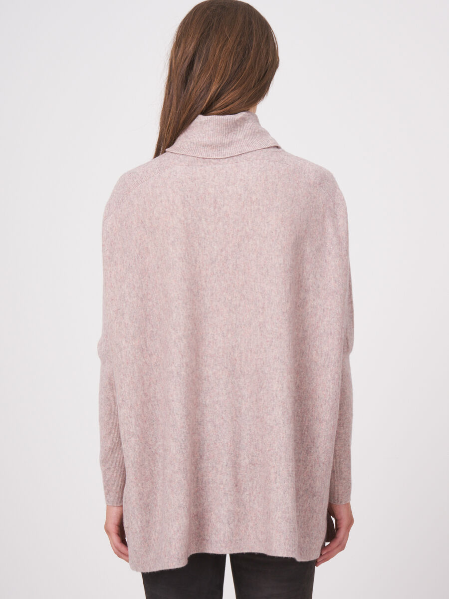 Poncho sweater with turtleneck image number 1