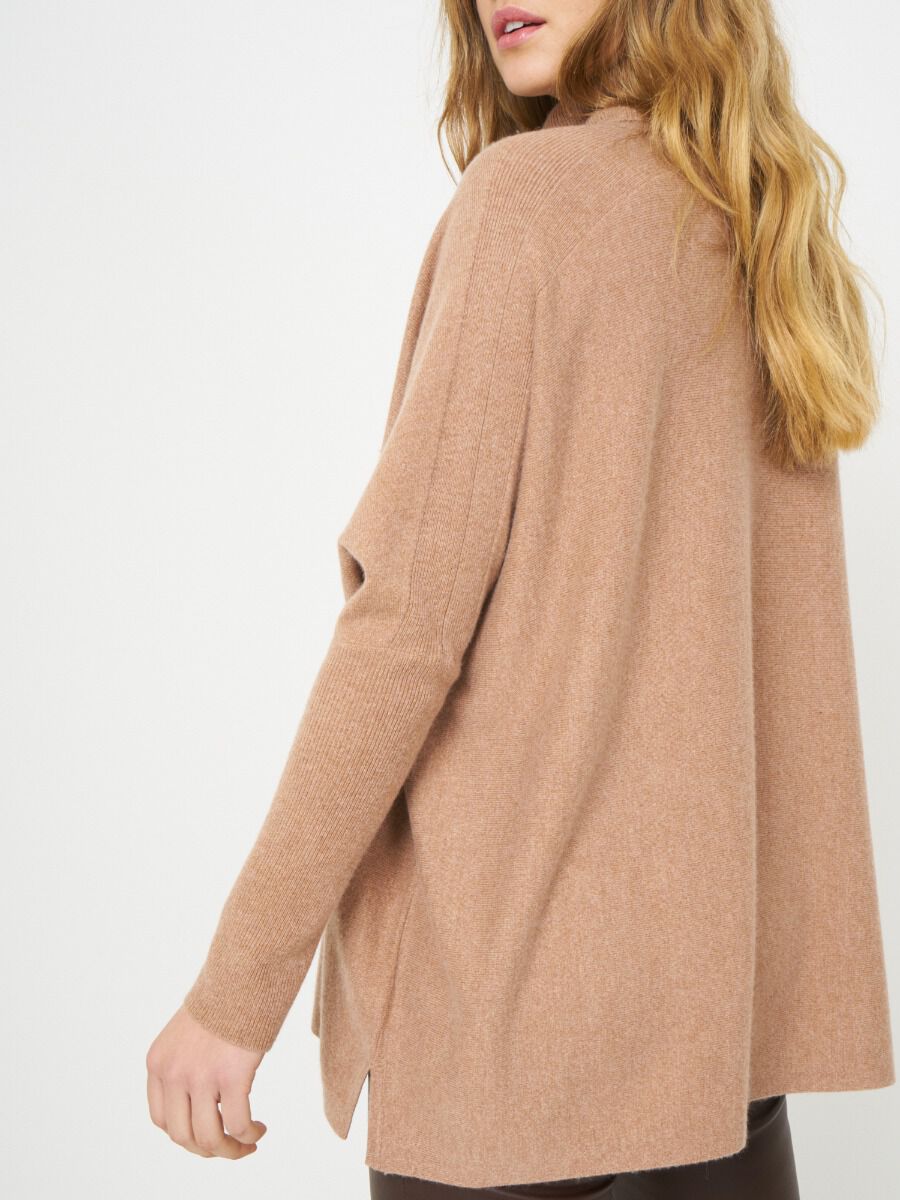 Poncho sweater with turtleneck image number 2