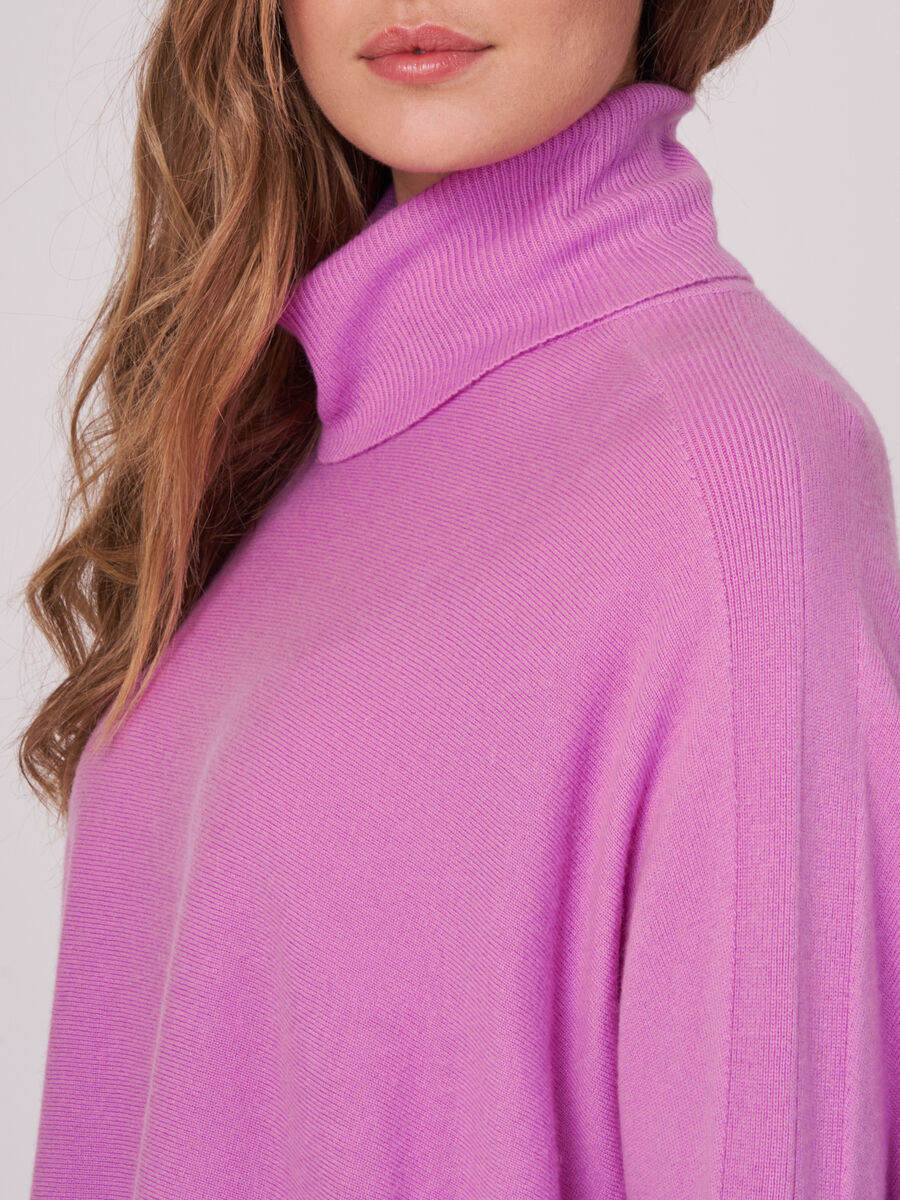 Poncho sweater with turtleneck image number 2