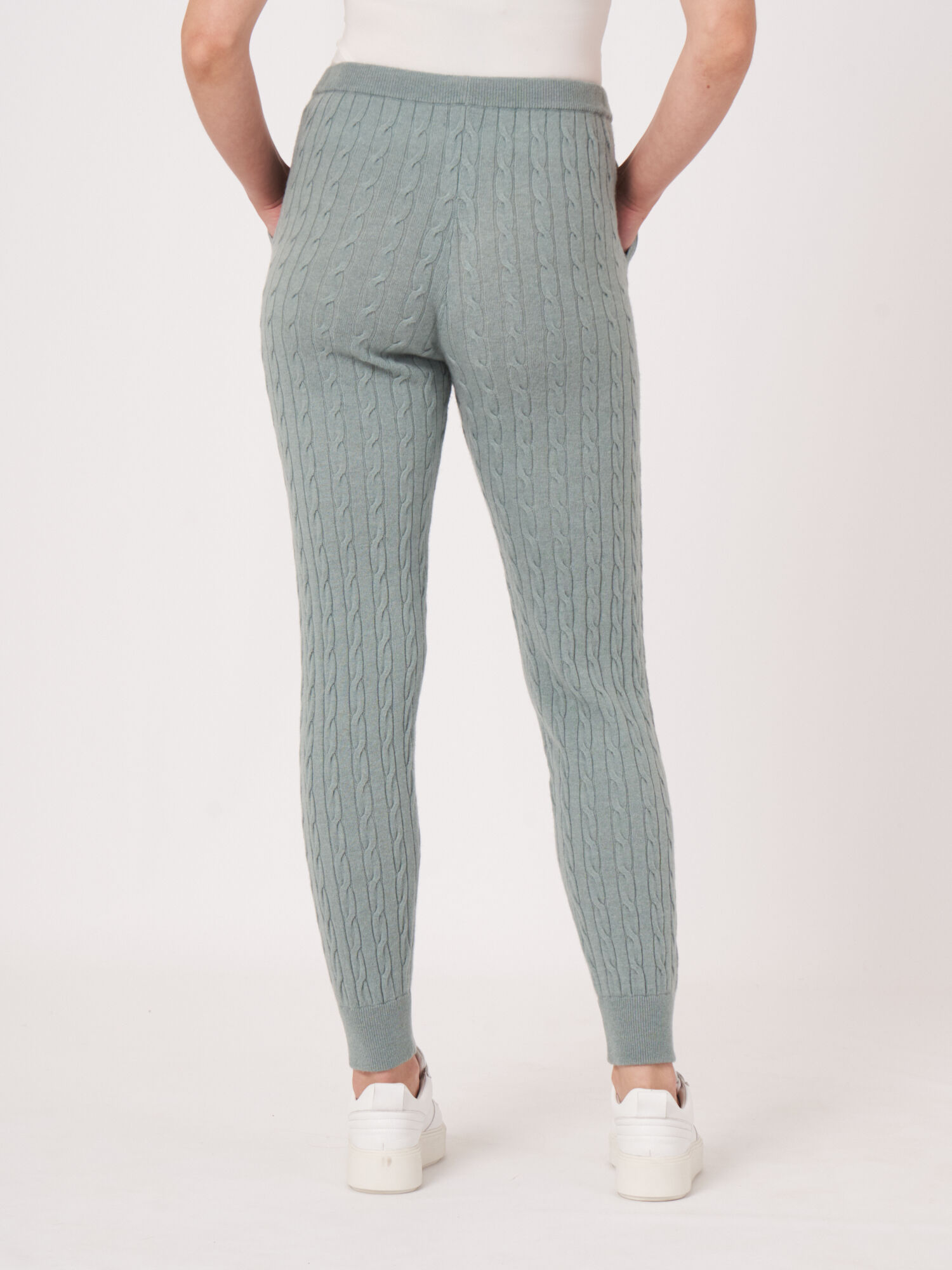 Cable knit pants