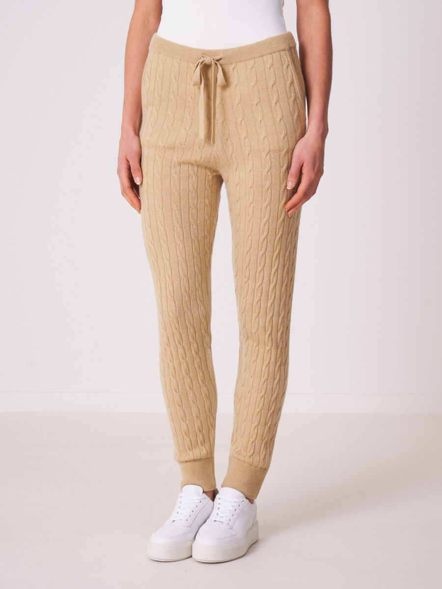 Cable knit pants image number 0