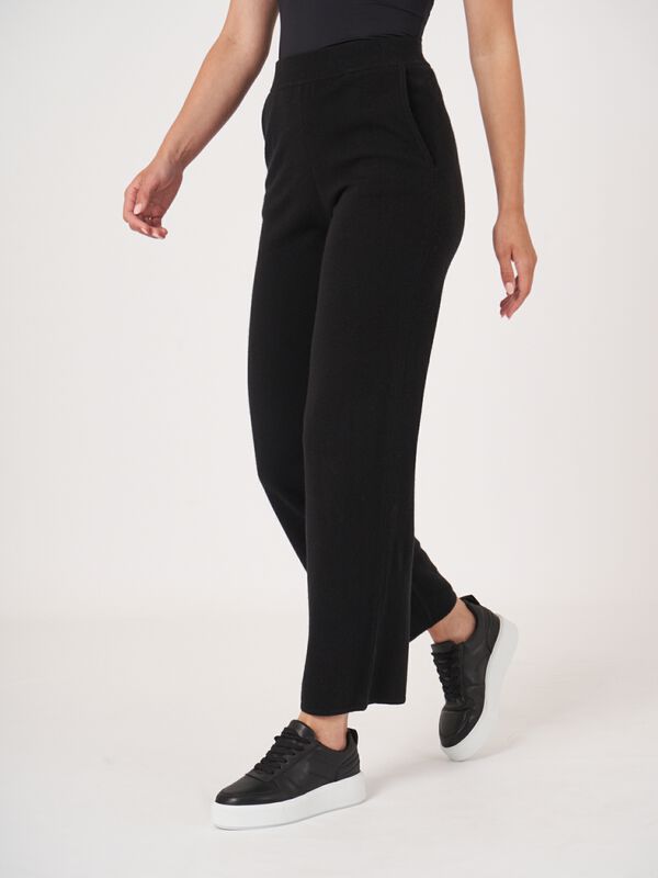 Rechte gebreide broek image number 4