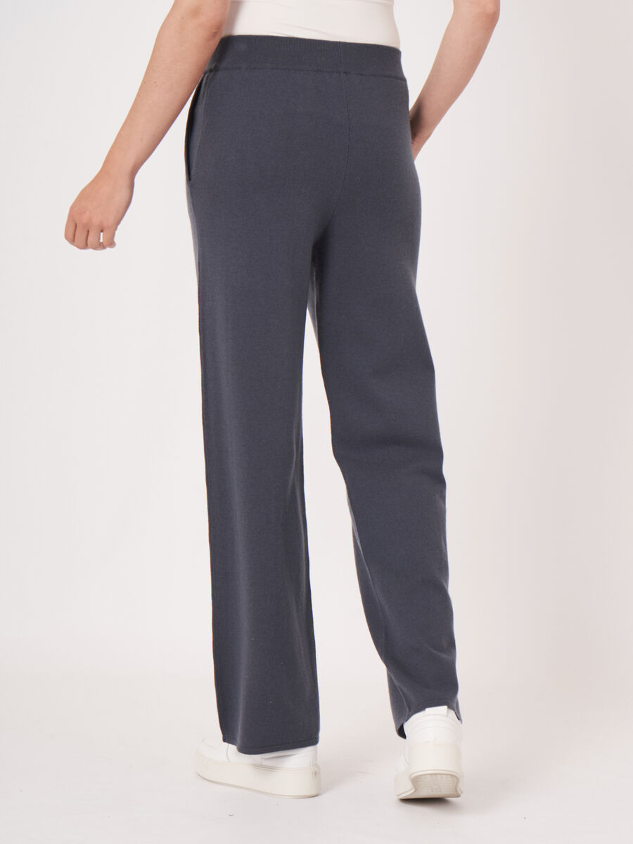 Wide leg knitted pants image number 37