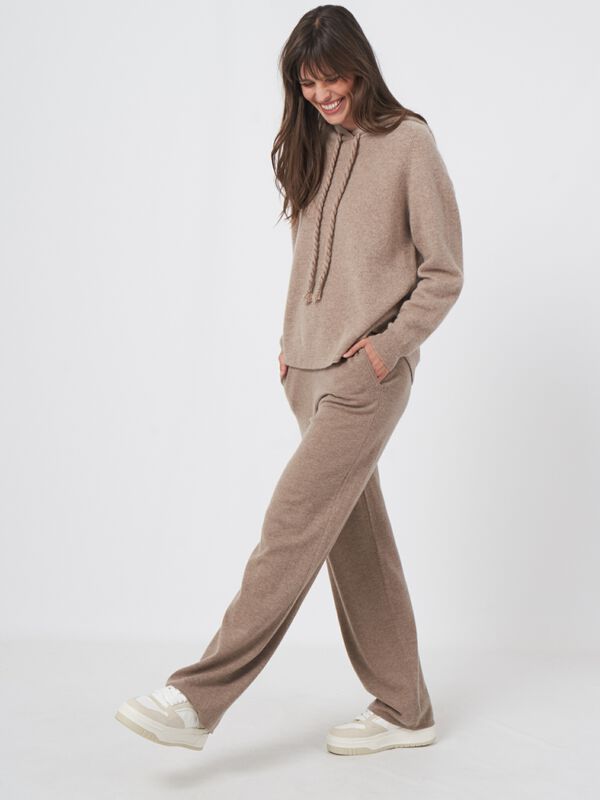 Rechte gebreide broek image number 1