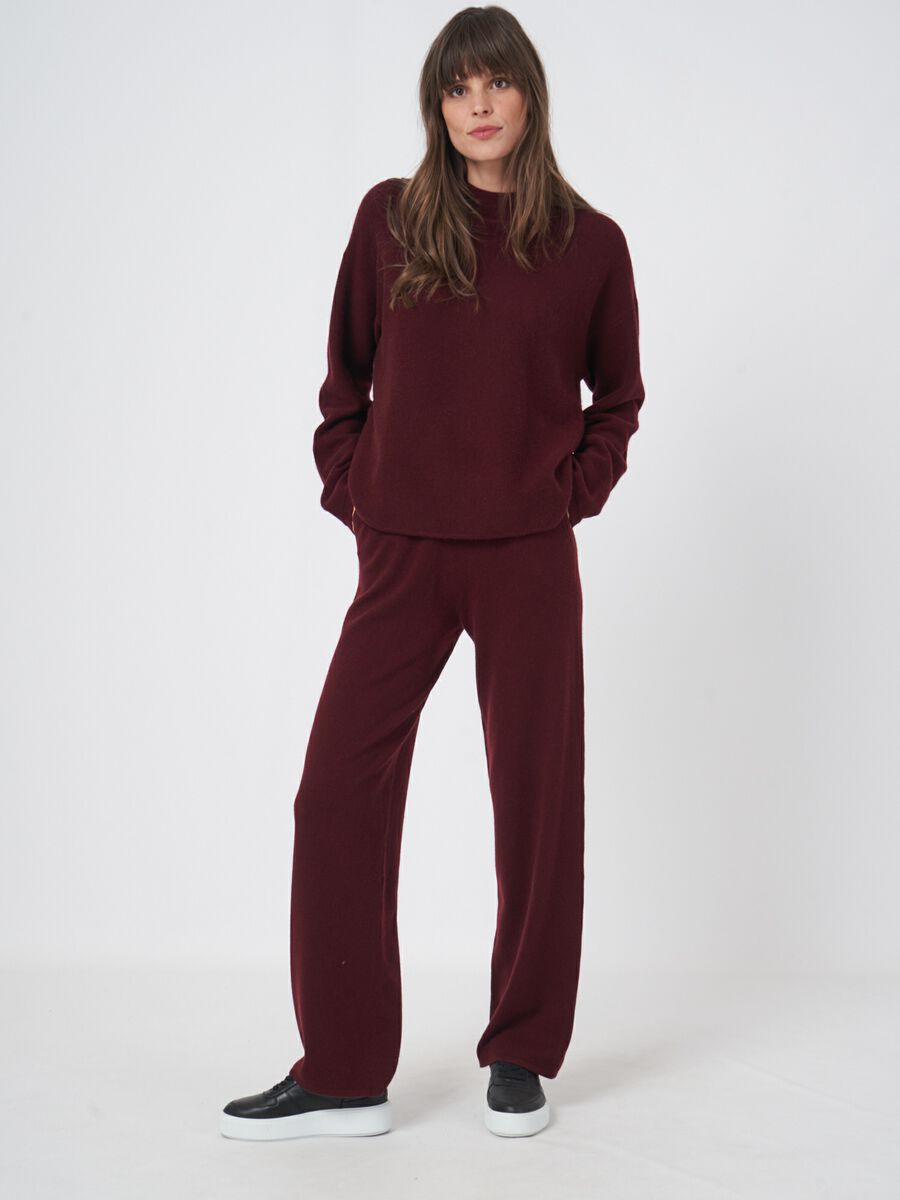 Wide leg knitted pants image number 17