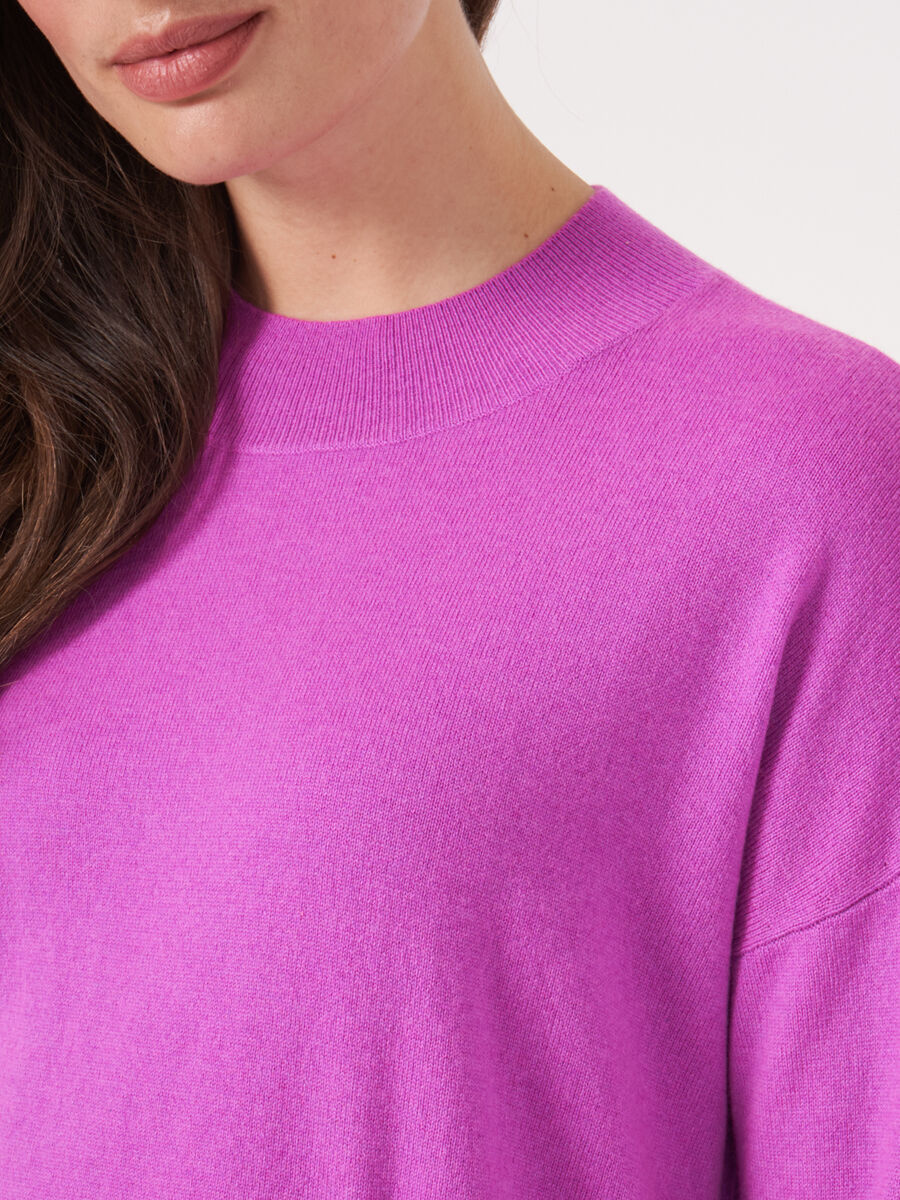 Fijn gebreide trui met voorzak image number 3