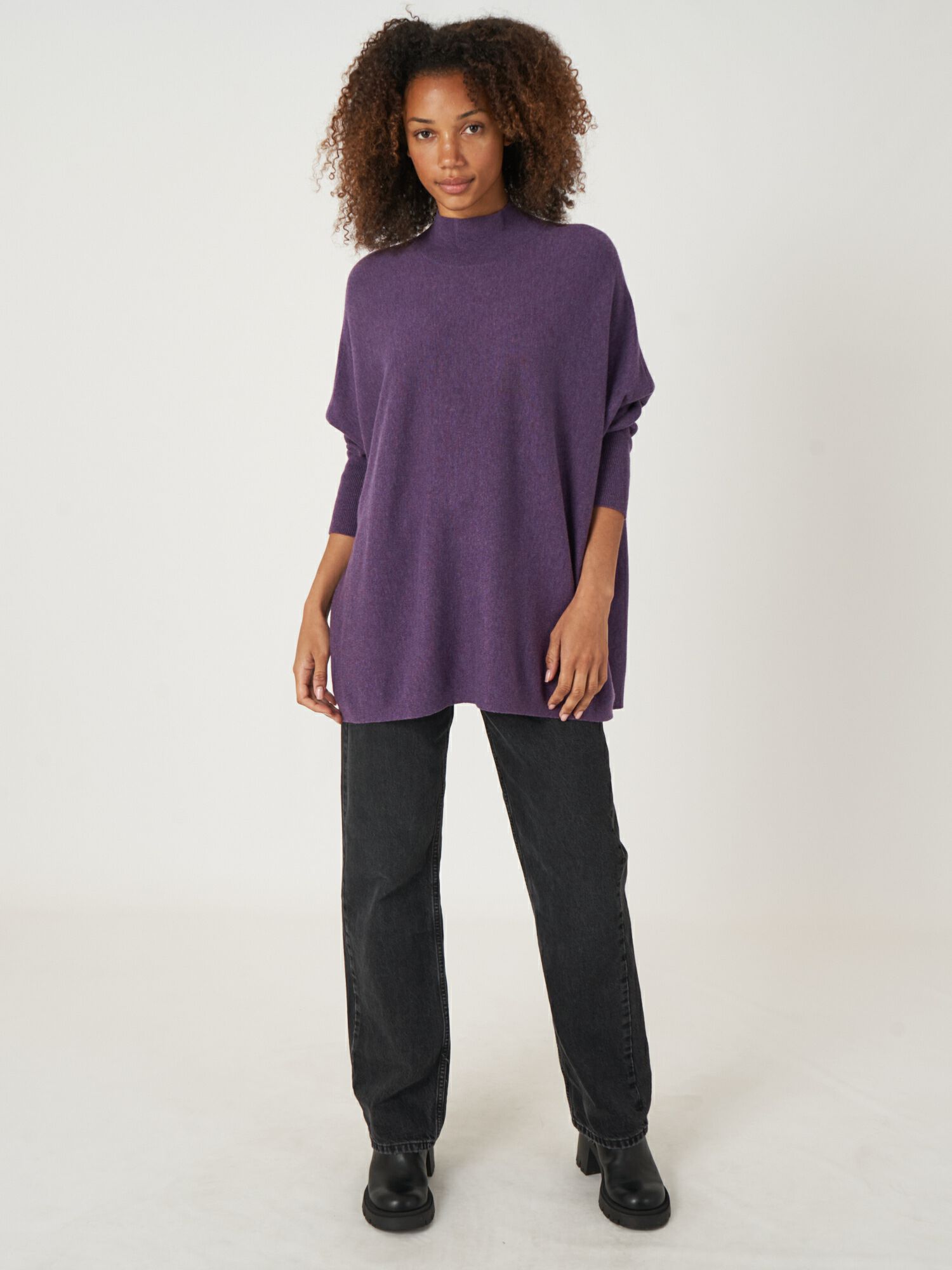 Leo & nicole zaryn cotton blend poncho clearance pullover