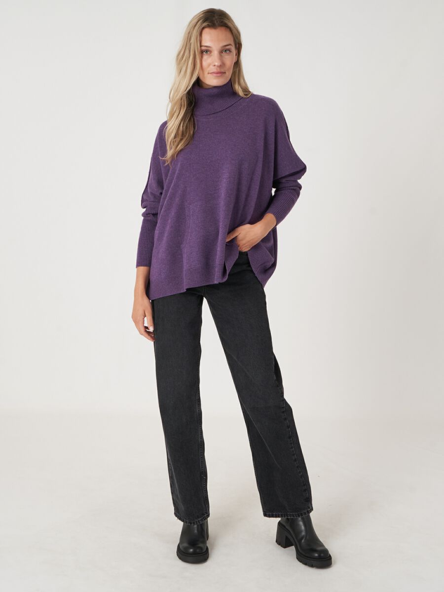 Coltrui met kangoeroezak van cashmere-mix image number 5