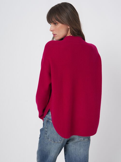 Pull à texture fine avec ourlet rond