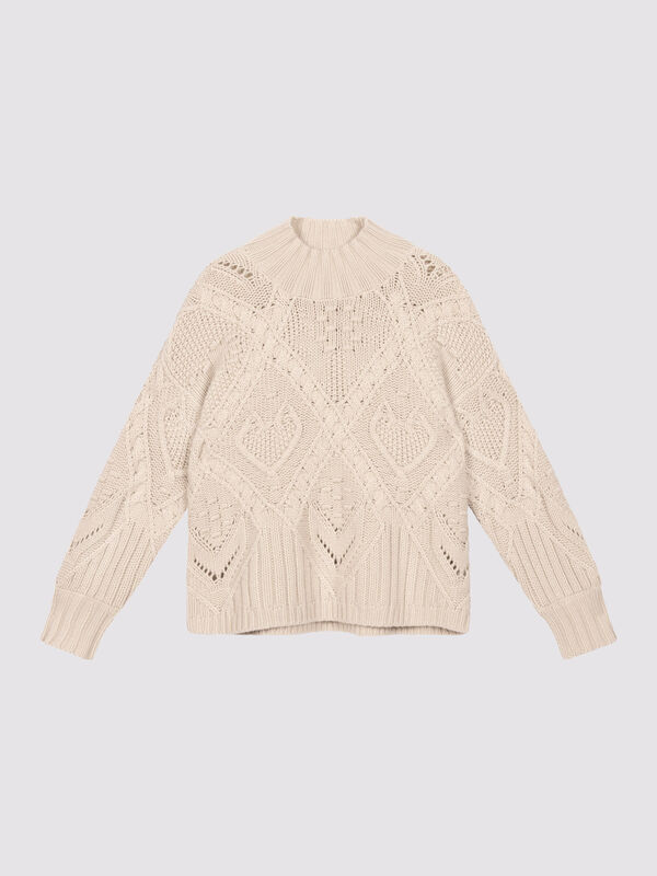 Rippstrickpullover Mit Stehkragen Aus Kaschmir-Mix image number 2