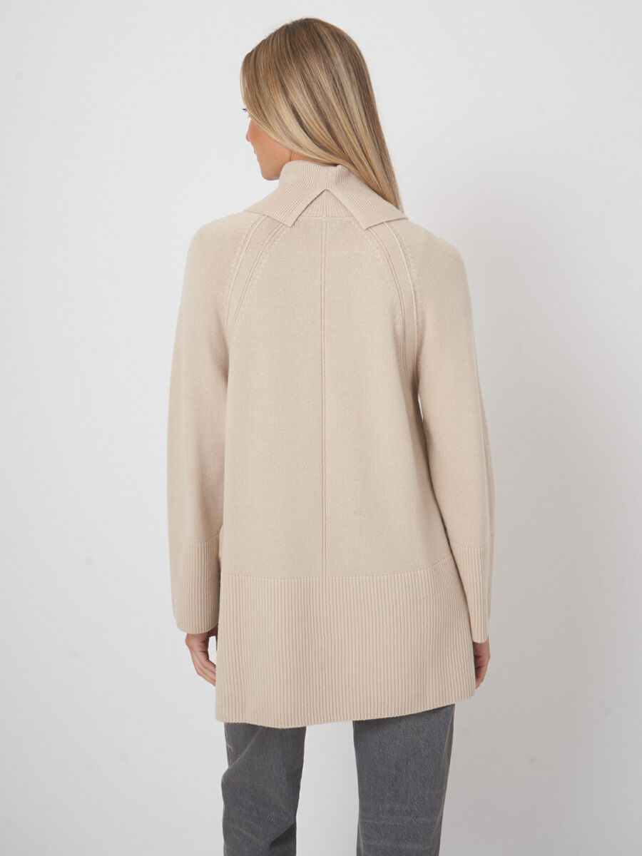 Kasjmier pullover met A-lijn en zijsplitten image number 5