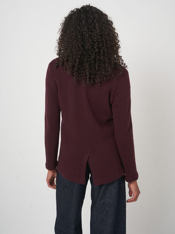 Getailleerd gebreid vest met reverskraag image number 4