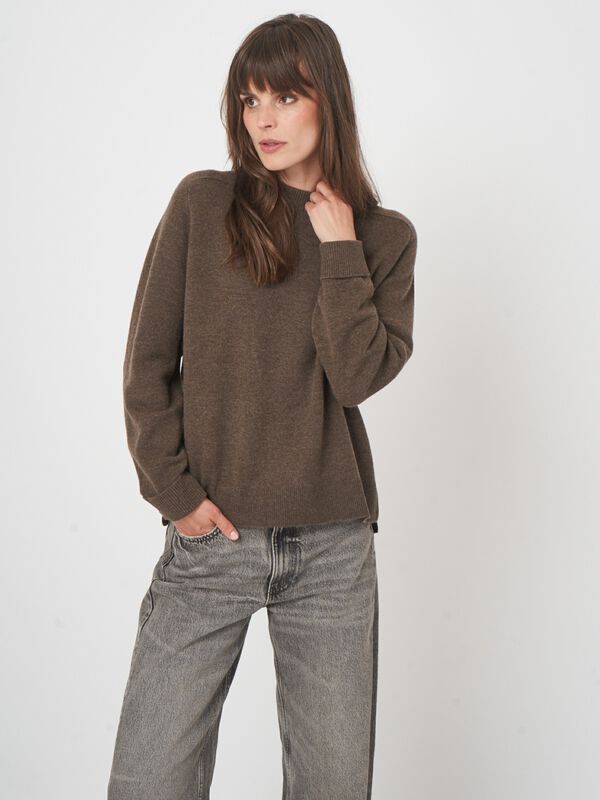 Luxe terry knit pullover met klassieke snit image number 1