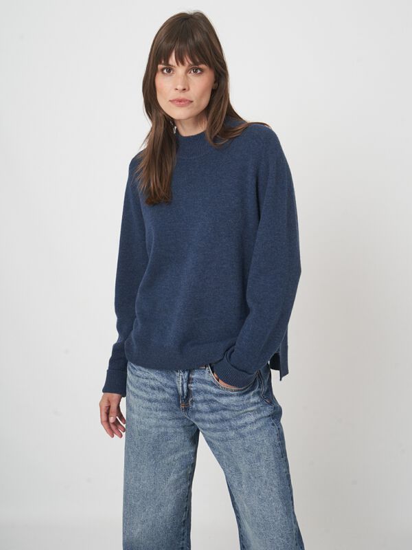 Luxe terry knit pullover met klassieke snit image number 0