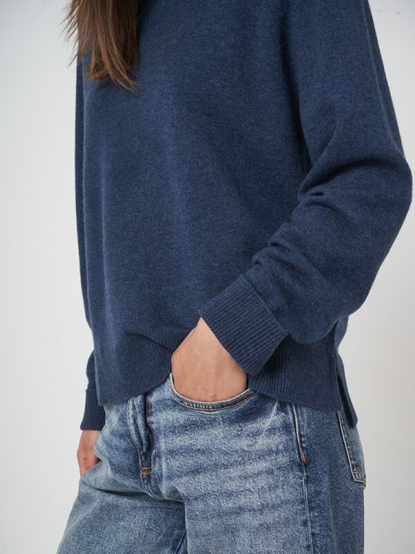 Luxe terry knit pullover met klassieke snit image number 2