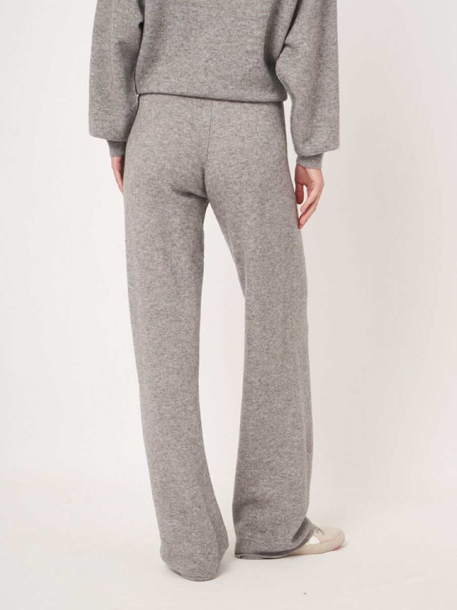 Wijde terry knit pants - luxe ontspanning van repeat image number 3