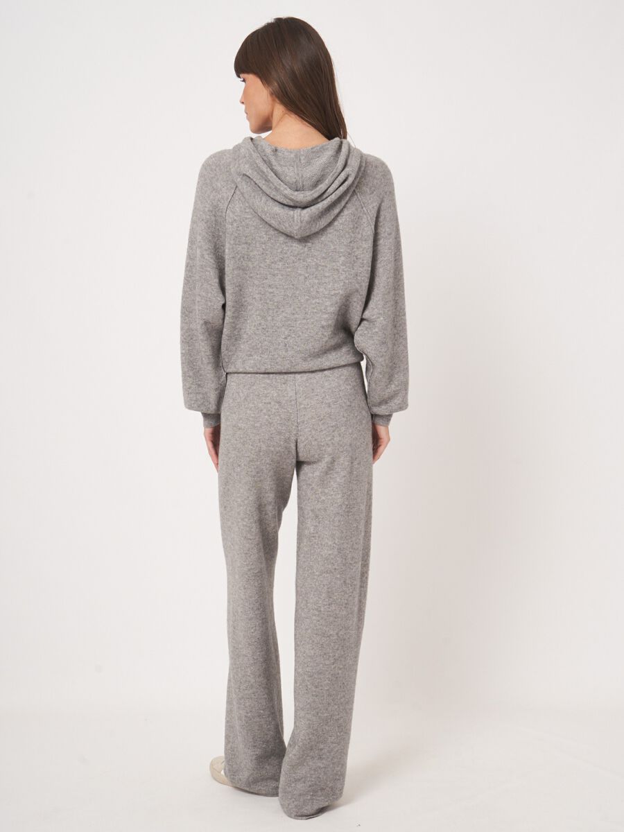 Wijde terry knit pants - luxe ontspanning van repeat image number 4