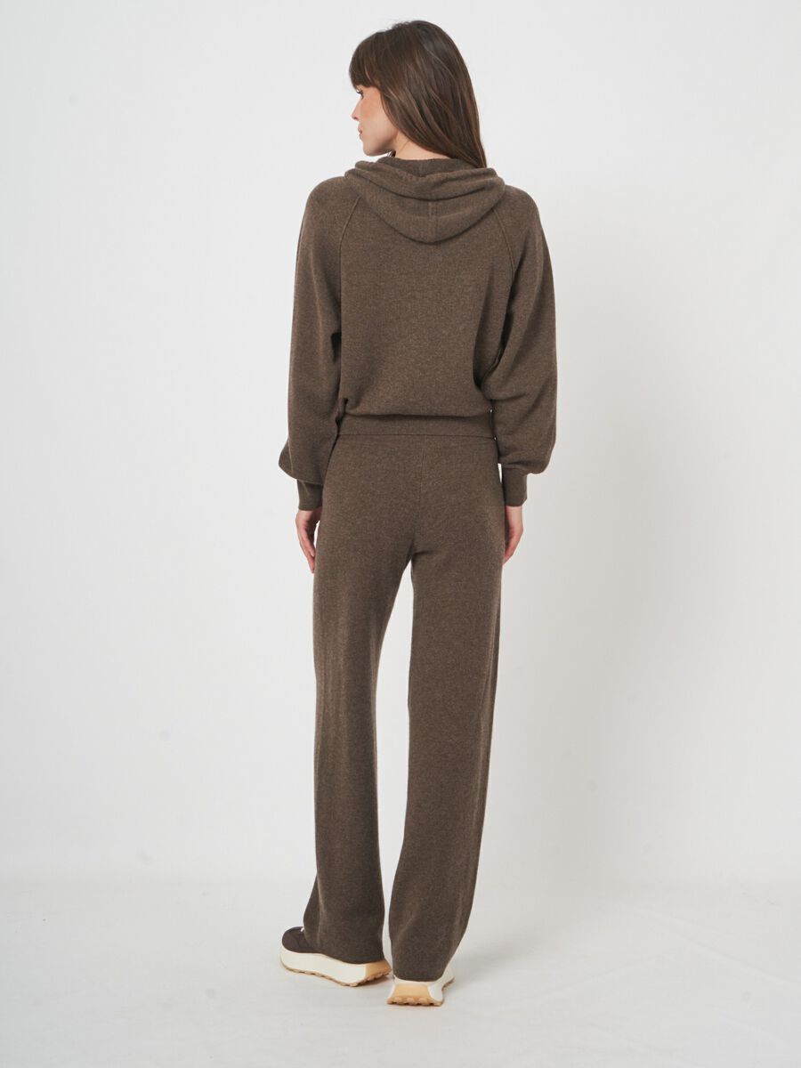 Wijde terry knit pants - luxe ontspanning van repeat image number 4