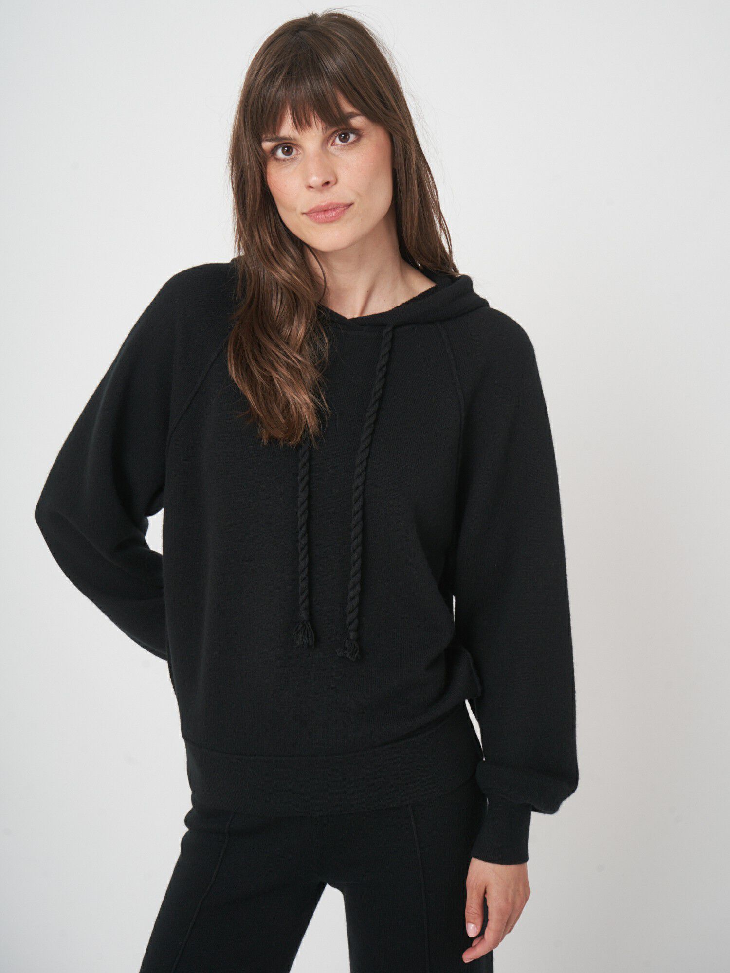 Zachte hoodie met terry breisel - comfort & stijl afbeelding