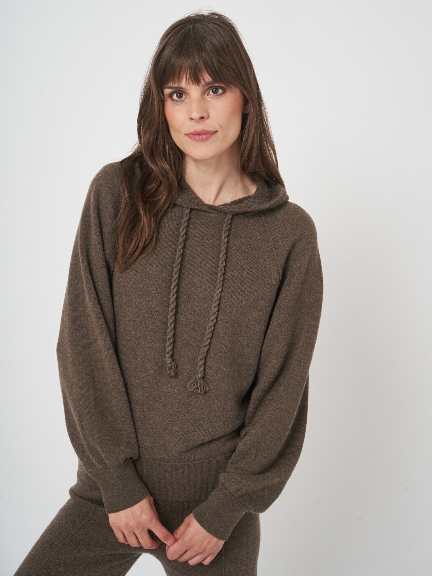 Zachte hoodie met terry breisel - comfort & stijl afbeelding