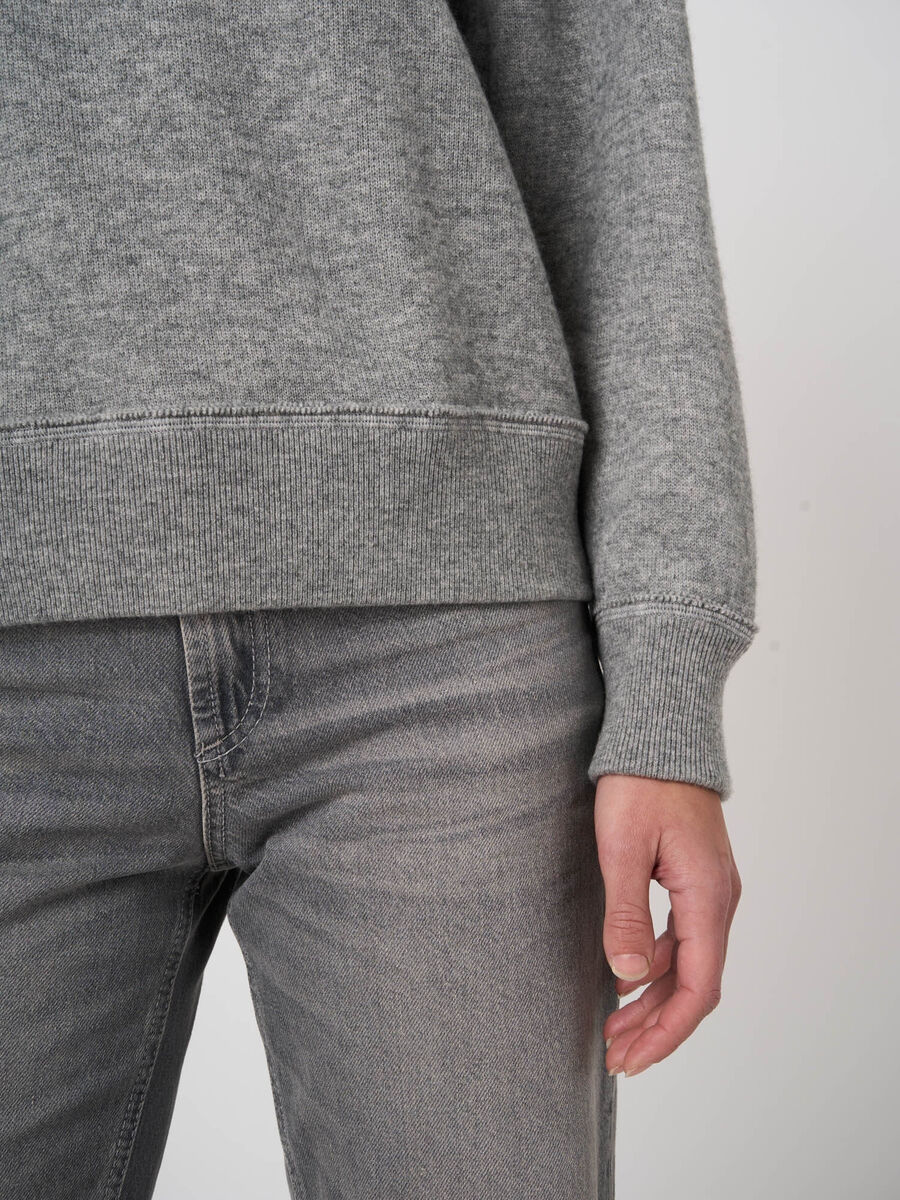 Woll-Kaschmir-Terry-Pullover mit Mock Neck image number 3