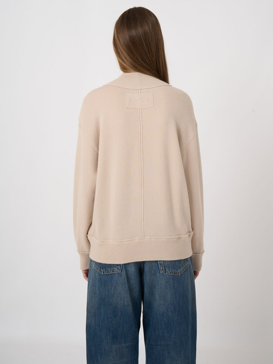 Woll-Kaschmir-Terry-Pullover mit Mock Neck image number 4