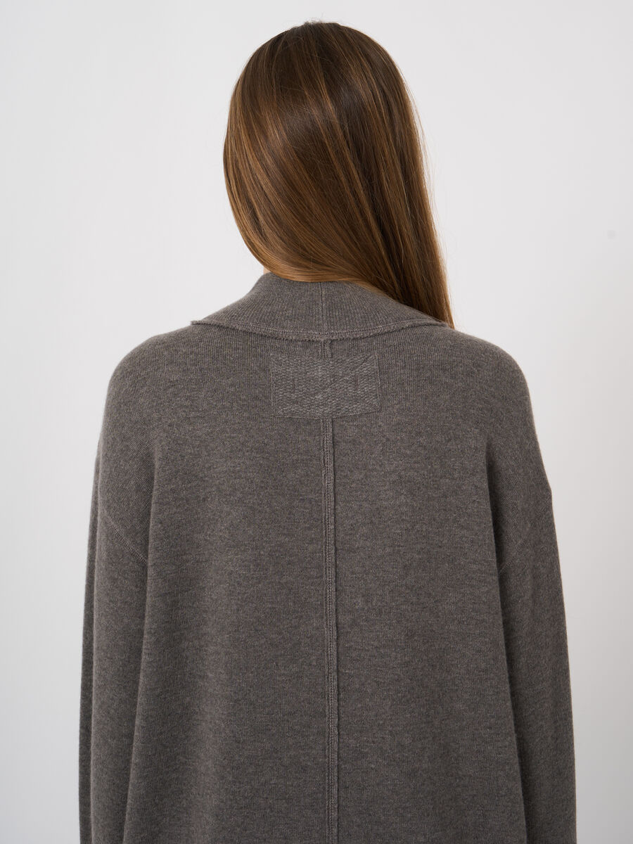 Woll-Kaschmir-Terry-Pullover mit Mock Neck image number 1
