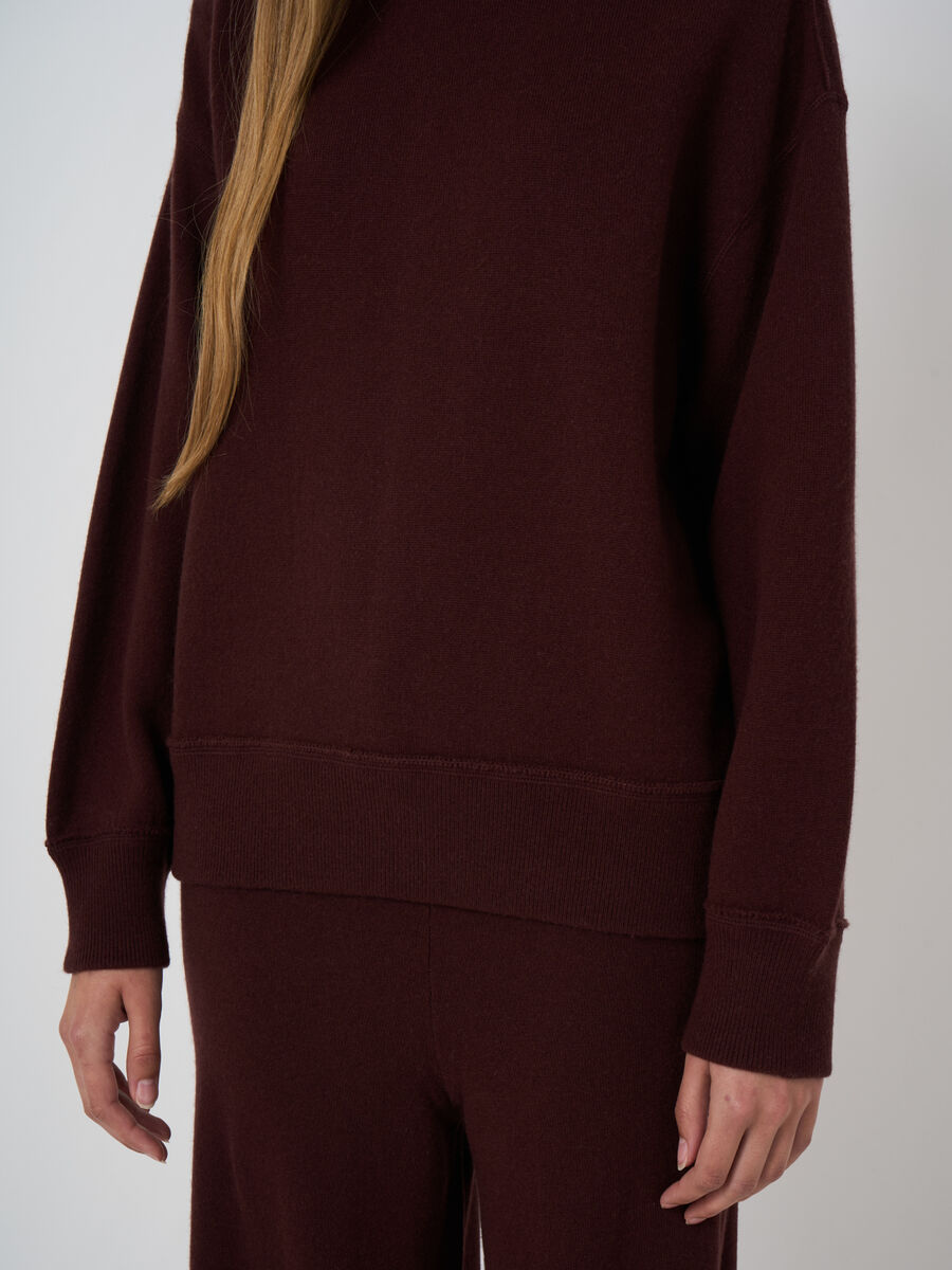 Woll-Kaschmir-Terry-Pullover mit Mock Neck image number 2